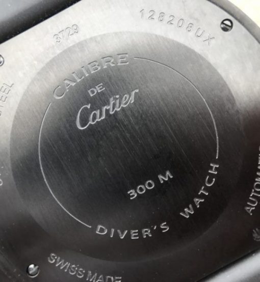 Replica Cartier JJF Calibre De Cartier Diver DLC Black Dial RG Bezel Black Rubber Strap A23J - Image 14