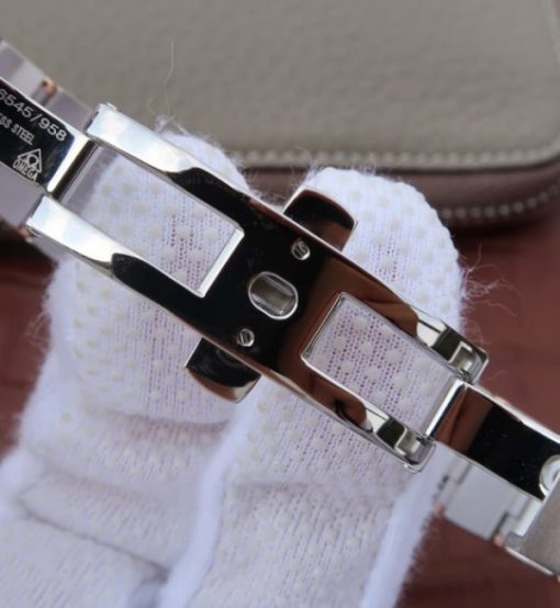 Replica Omega V6 Constellation 27mm RG Dial Diamonds Markers SS/RG Bracelet A8520 - Image 7