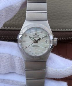 Replica Omega V6 Constellation 27mm SS Diamonds Markers SS Bracelet A8520