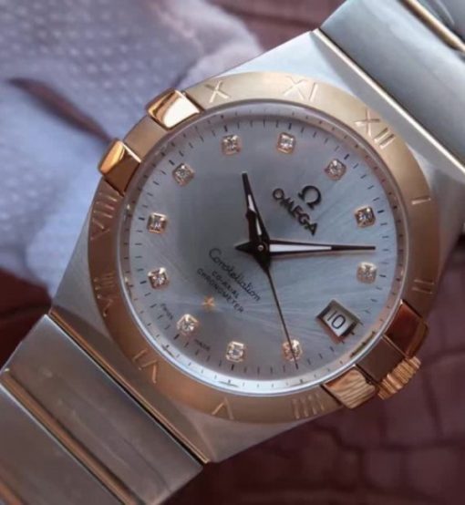 Replica Omega V6 Constellation 35mm 123.20.35.20.52.002 SS Bracelet A2500 - Image 2