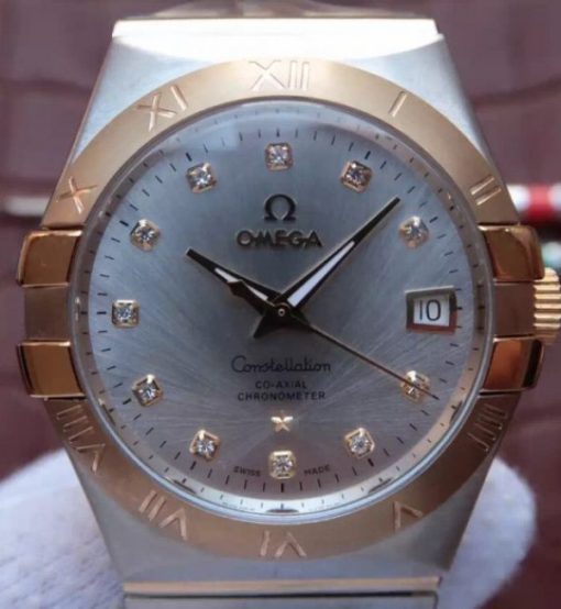 Replica Omega V6 Constellation 35mm 123.20.35.20.52.002 SS Bracelet A2500 - Image 3