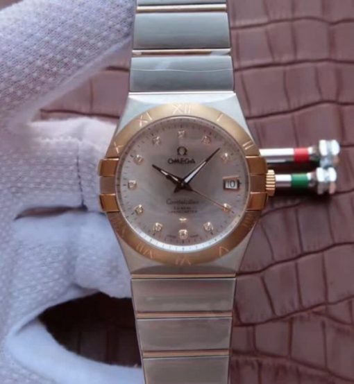 Replica Omega V6 Constellation 35mm 123.20.35.20.52.002 SS Bracelet A2500
