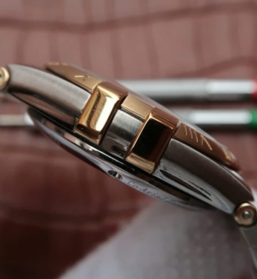 Replica Omega V6 Constellation 35mm YG Bezel YG Textured Dial SS Bracelet A2500 - Image 5