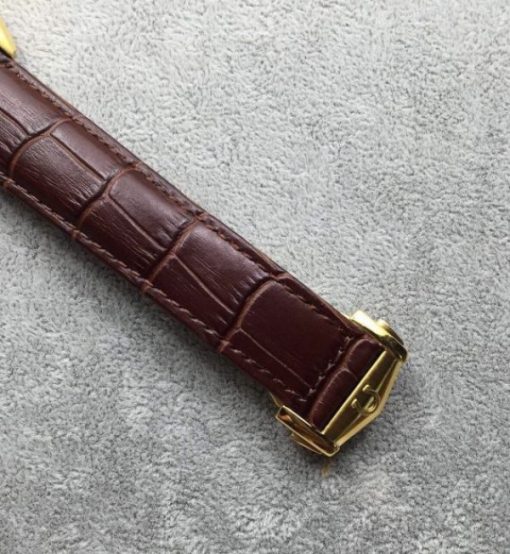 Replica Omega Globemaster Master Chronometer Blue Dial Brown Leather Strap A8913 - Image 7