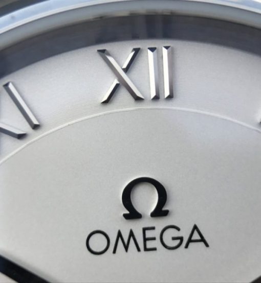 Replica Omega V6 De Ville 41mm SS White Dial Black Leather Strap A8500 - Image 9