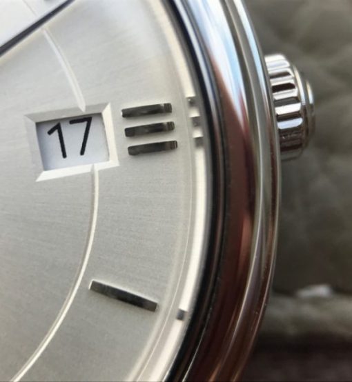 Replica Omega V6 De Ville 37mm SS White Dial Black Leather Strap A2892 - Image 7