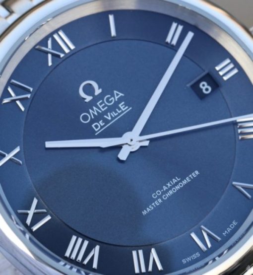 Replica Omega V6 De Ville 41mm SS Blue Dial SS Bracelet A8900 - Image 2