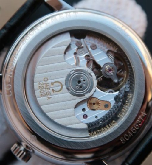 Replica Omega MKF De Ville 39mm Co-Axial White Dial Black Leather A2202 - Image 5