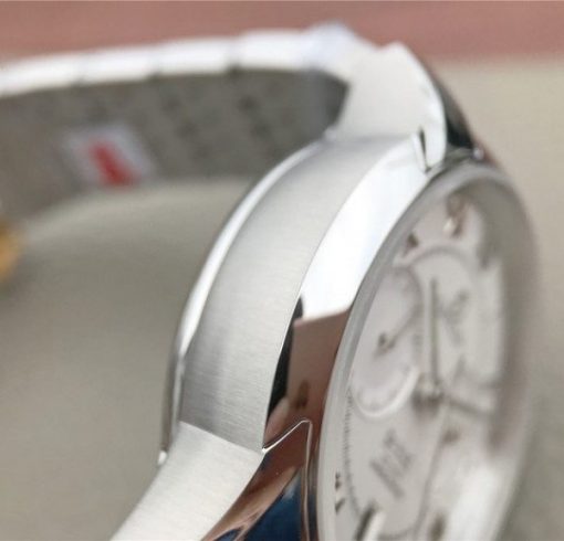Replica Omega OMF De Ville Chronograph 42mm White Dial SS Bracelet A9300 - Image 6