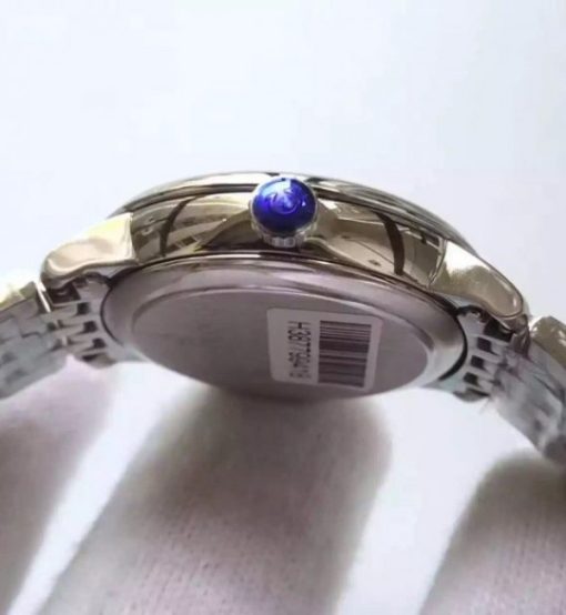 Replica Omega MKF De Ville 33mm Diamonds Markers Blue Dial SS Bracelet A2824 - Image 4