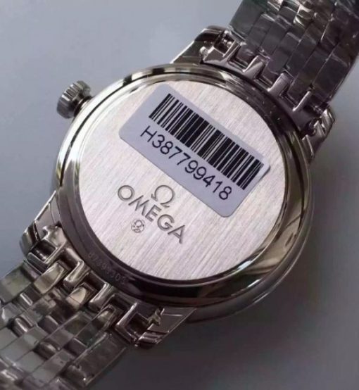 Replica Omega MKF De Ville 33mm Diamonds Markers Blue Dial SS Bracelet A2824 - Image 6