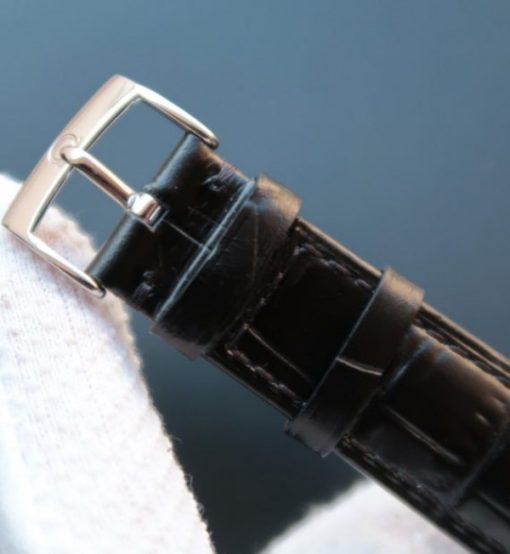 Replica Omega MKF De Ville 39mm Co-Axial White Dial Diamonds Markers Leather A2202 - Image 6