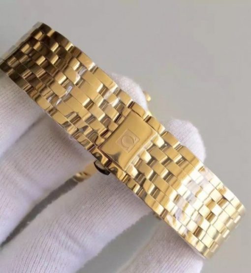 Replica Omega MK De Ville 39.5mm White Dial YG Case SS Bracelet A2824 - Image 6