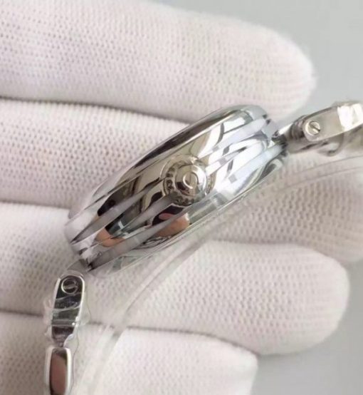 Replica Omega De Ville Lady SS White Dial SS Bracelet A8520 - Image 2