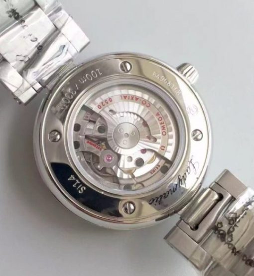 Replica Omega De Ville Lady SS White Dial SS Bracelet A8520 - Image 4