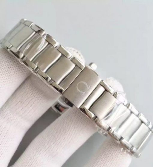 Replica Omega De Ville Lady SS White Dial SS Bracelet A8520 - Image 5