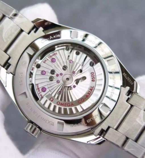Replica Omega XF Seamaster Aqua Terra Blue Textured Dial SS Bracelet A8500 - Image 3