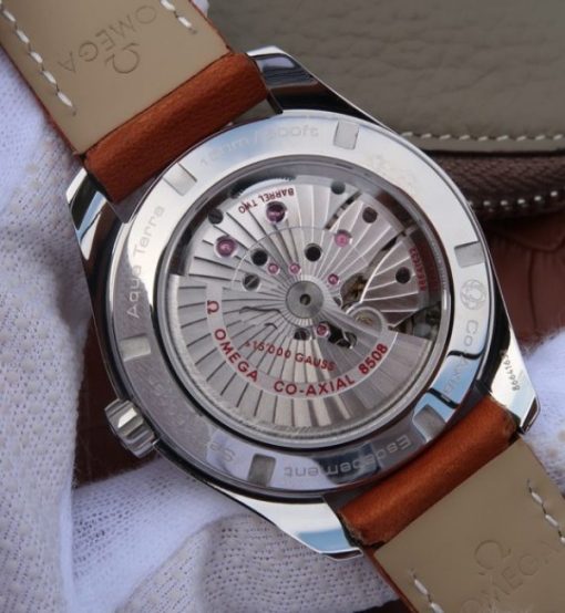 Replica Omega XF Aqua Terra 15,000 Gauss Anti-Magnetic Leather Strap A8500 - Image 6