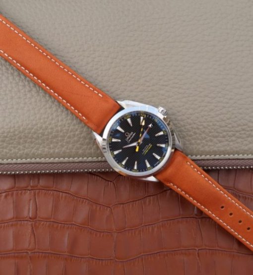 Replica Omega XF Aqua Terra 15,000 Gauss Anti-Magnetic Leather Strap A8500 - Image 8
