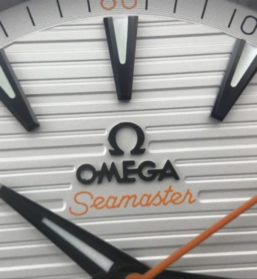 Replica Omega XF Aqua Terra Master White Textured Dial Orange Hands Leather A8900 - Image 9