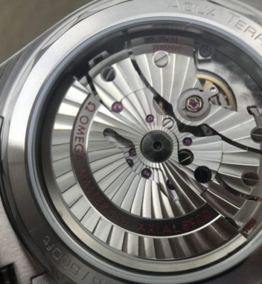 Replica Omega XF Aqua Terra Master White Textured Dial Orange Hands Leather A8900 - Image 14