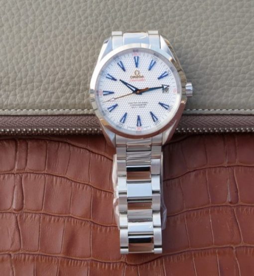 Replica Omega Seamaster 150M Ryder Cup White Textured Dial SS Bracelet A8500 - Image 8