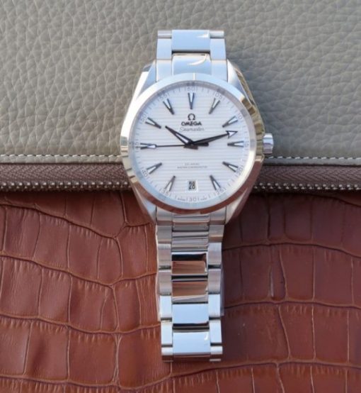 Replica Omega XF Seamaster CO-AXIAL Master Chronometer White Textured Dial SS Bracelet A8900 - Image 8