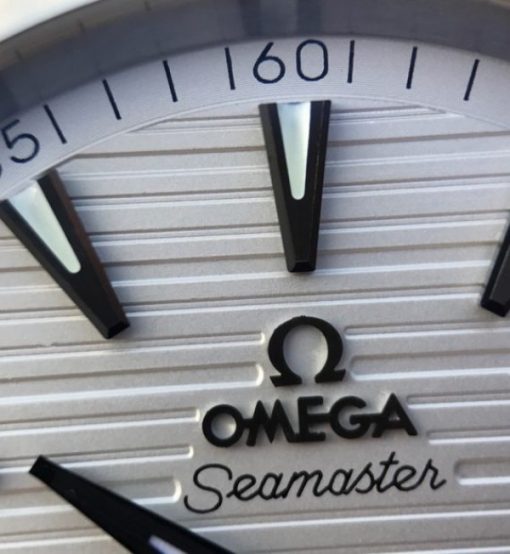 Replica Omega XF Seamaster CO-AXIAL Master Chronometer White Textured Dial SS Bracelet A8900 - Image 9