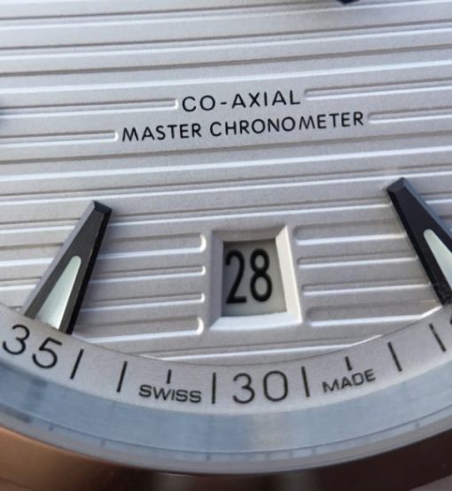 Replica Omega XF Seamaster CO-AXIAL Master Chronometer White Textured Dial SS Bracelet A8900 - Image 10