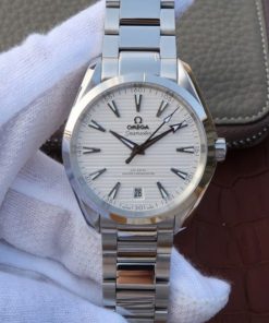 Replica Omega XF Seamaster CO-AXIAL Master Chronometer White Textured Dial SS Bracelet A8900