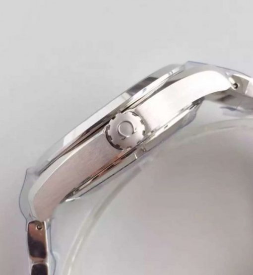 Replica Omega XF Seamaster CO-AXIAL Master PyeongChang 2018 Black Dial SS Bracelet A8500 - Image 4