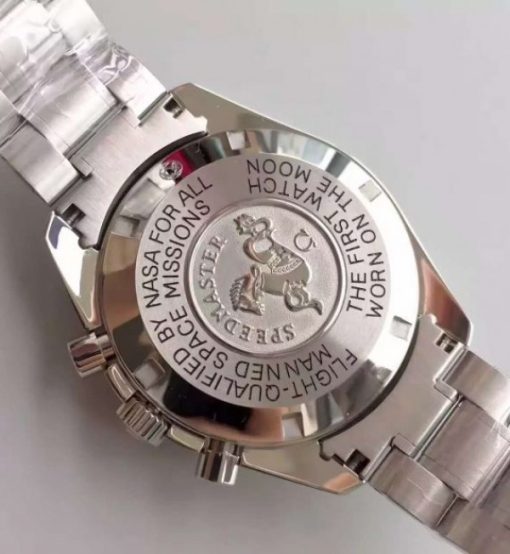 Replica Omega Speedmaster Apollo 11 40th anniversary Black Dial SS Bracelet Manual Winding - Image 6