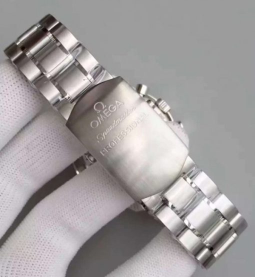 Replica Omega Speedmaster Apollo 11 40th anniversary Black Dial SS Bracelet Manual Winding - Image 7
