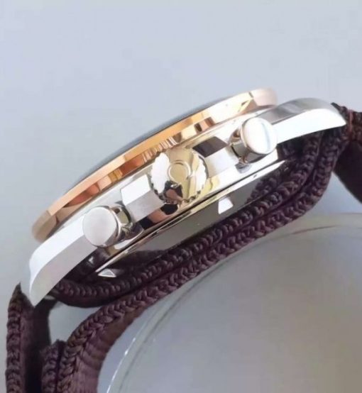 Replica Omega Speedmaster Moonwatch Apollo 11 45th anniversary Limited Brown Dial Nylon Strap - Image 4