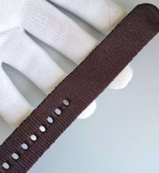Replica Omega Speedmaster Moonwatch Apollo 11 45th anniversary Limited Brown Dial Nylon Strap - Image 8