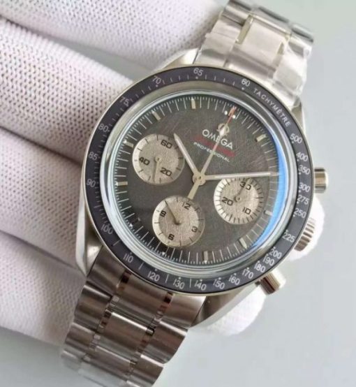 Replica Omega Speedmaster Apollo 17 40th anniversary Gray Dial SS Bracelet Manual Winding - Image 2