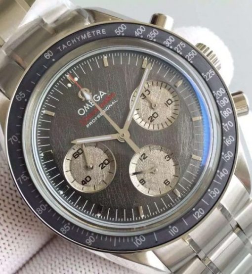 Replica Omega Speedmaster Apollo 17 40th anniversary Gray Dial SS Bracelet Manual Winding - Image 3