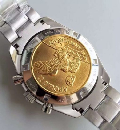Replica Omega Speedmaster Apollo 17 40th anniversary Gray Dial SS Bracelet Manual Winding - Image 6