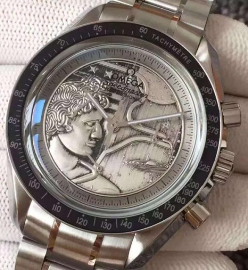 Replica Omega Speedmaster SS Apollo XVII 40th Anniversary SS Bracelet Manual Winding - Image 2