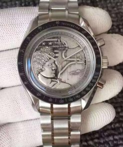 Replica Omega Speedmaster SS Apollo XVII 40th Anniversary SS Bracelet Manual Winding