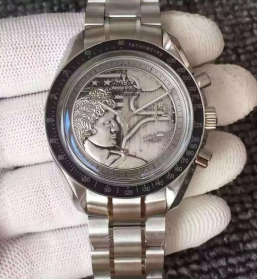 Replica Omega Speedmaster SS Apollo XVII 40th Anniversary SS Bracelet Manual Winding