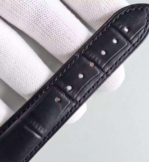 Replica Omega Speedmaster Apollo 11 40th anniversary Black Dial Leather Manual Winding - Image 8