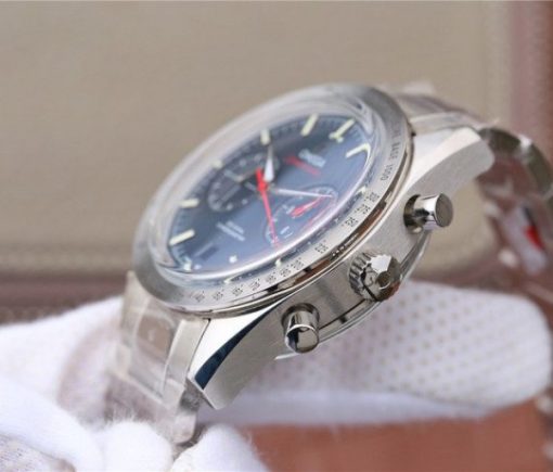 Replica Omega OMF Speedmaster 57 Co-Axial Blue Dial SS Bracelet A9300 - Image 4