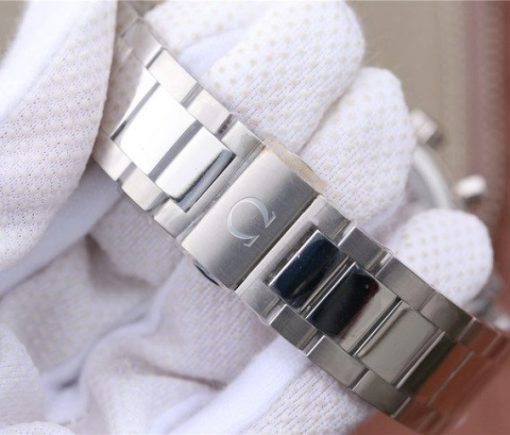 Replica Omega OMF Speedmaster 57 Co-Axial Blue Dial SS Bracelet A9300 - Image 7