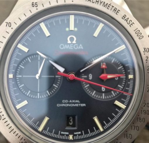 Replica Omega OMF Speedmaster 57 Co-Axial Blue Dial SS Bracelet A9300 - Image 10