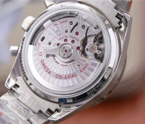 Replica Omega OMF Speedmaster 57 Co-Axial Black Dial Brown Markers SS Bracelet A9300 - Image 6