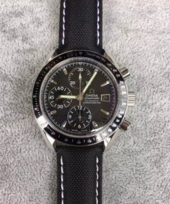 Replica Omega Speedmaster 3210.50.00 Black Dial/Bezel Black Nylon Strap