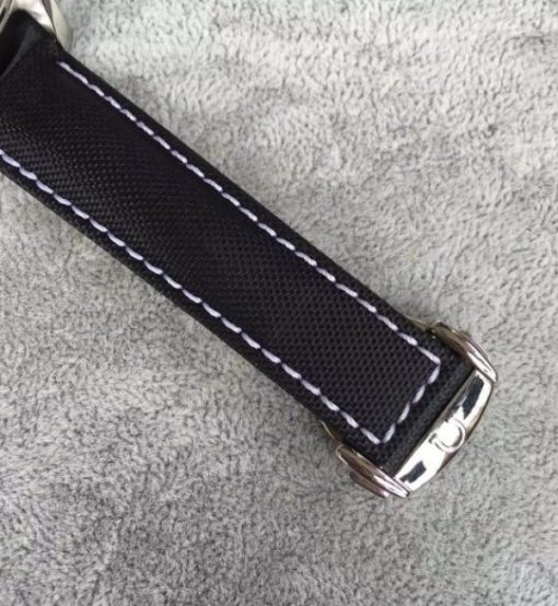 Replica Omega Speedmaster 3210 Black Dial Black Nylon Strap Back through A7750 - Image 7