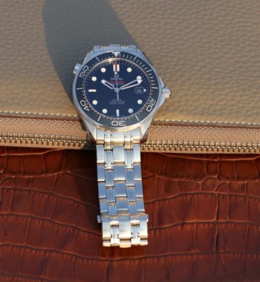 Replica Omega OMF Seamaster 300M Chronometer SS Black SS Bracelet A2824 - Image 8