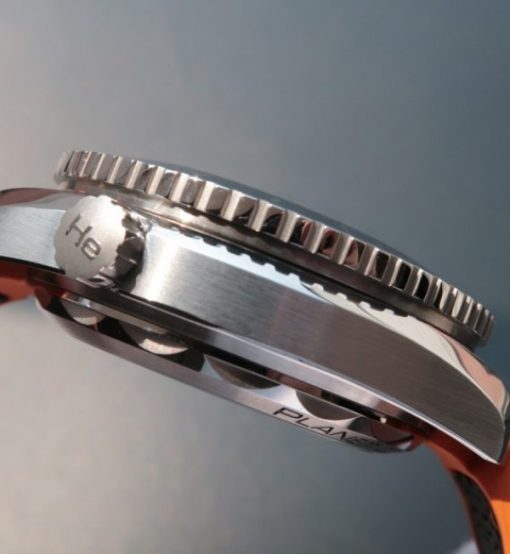 Replica Omega OMF Planet Ocean Master Chronometer SS Black/Orange Bezel Black Dial Nylon A9900 - Image 4